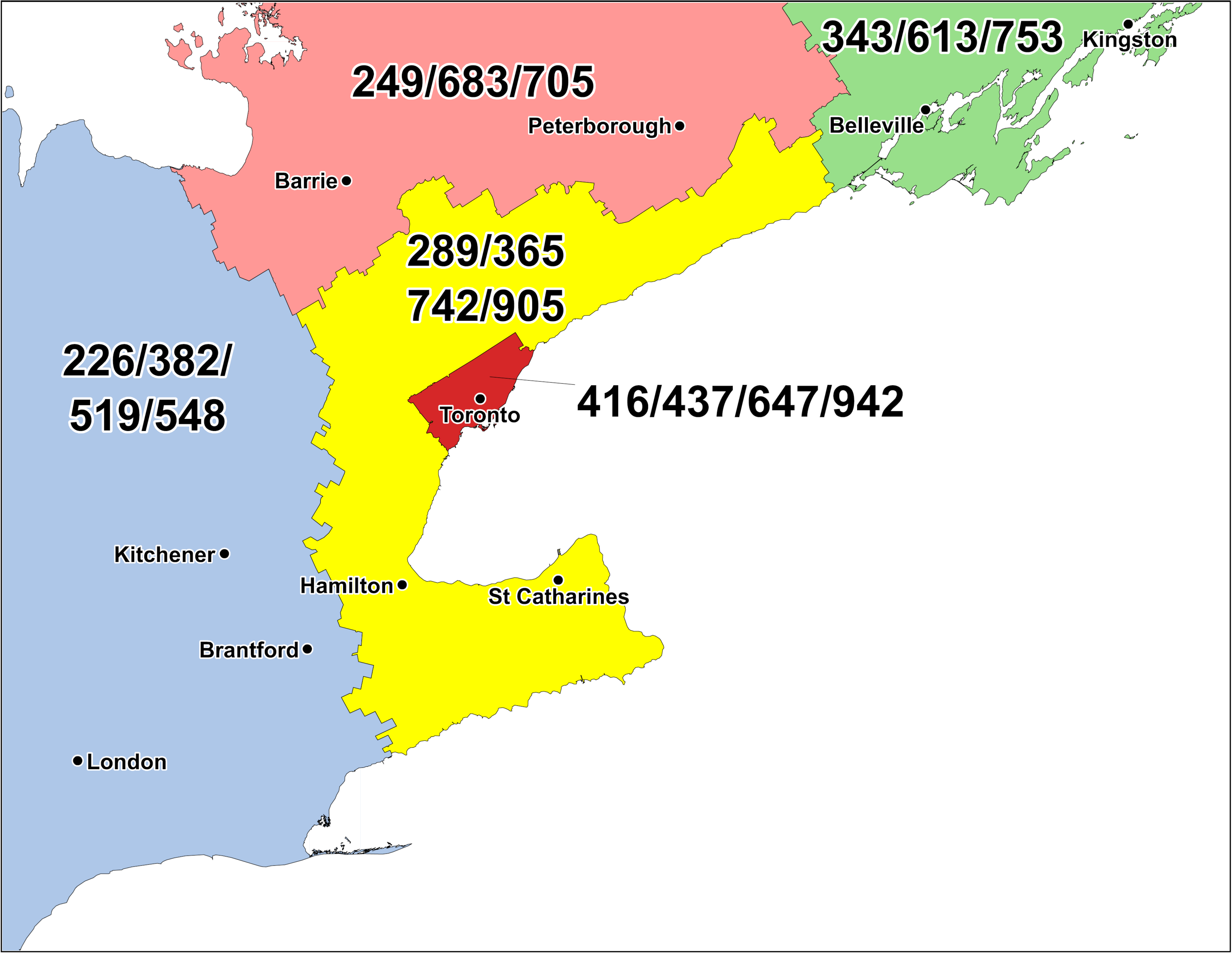 Area Code Chart By Number
